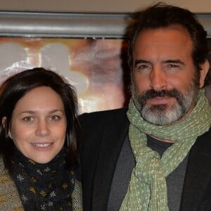 Jean Dujardin et Nathalie Péchalat - Avant première du film "Monsieur & Madame Adelman" cinéma MK2 Bibliothèque à Paris, le 27 février 2017. © Veeren/Bestimage