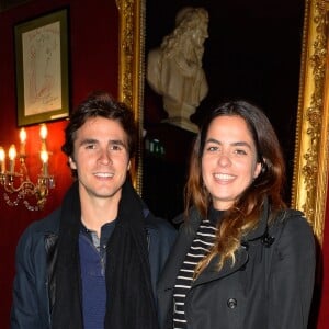 Semi-exclusif - Anouchka Delon et son compagnon Julien Dereims - Générale de la pièce "Ramsès II" au théâtre des Bouffes-Parisiens à Paris le 23 octobre 2017. © Coadic Guirec/Bestimage