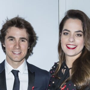 Anouchka Delon et son compagnon Julien Dereims - Photocall de la 15e édition du "Dîner de la mode du Sidaction" au Grand Palais à Paris, le 26 janvier 2017. © Olivier Borde/Bestimage