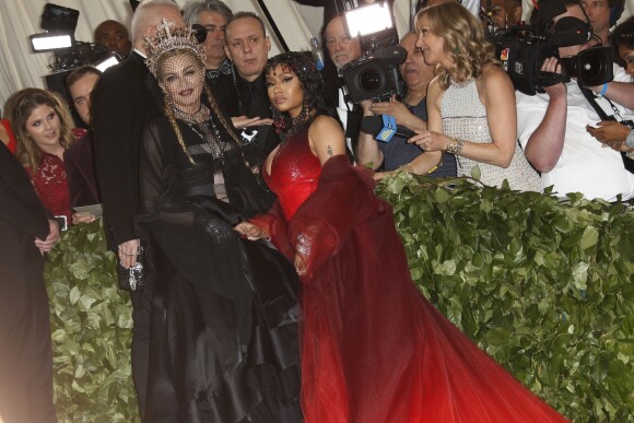 Madonna et Nicki Minaj Met au Met Gala à New York, le 7 mai 2018. © Charles Guerin / Bestimage