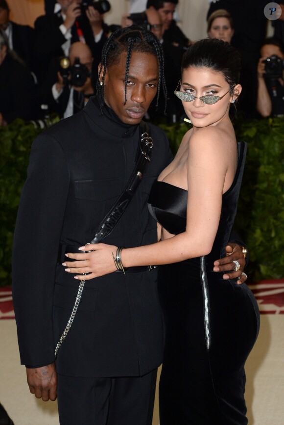 Travis Scott, Kylie Jenner at arrivals for Heavenly Bodies: Fashion and the Catholic Imagination Met Gala Costume Institute Annual Benefit - Part 4, Metropolitan Museum of Art, New York, NY May 7, 2018. Photo By Kristin Callahan/Everett Collection/ABACAPRESS.COM07/05/2018 - 