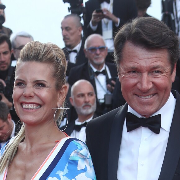 Laura Tenoudji et son mari Christian Estrosi - Montée des marches du film "Everybody Knows" lors de la cérémonie d'ouverture du 71ème Festival International du Film de Cannes. Le 8 mai 2018 © Borde-Jacovides-Moreau/Bestimage