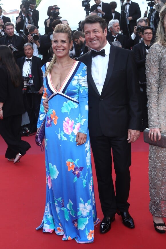 Laura Tenoudji et son mari Christian Estrosi - Montée des marches du film "Everybody Knows" lors de la cérémonie d'ouverture du 71ème Festival International du Film de Cannes. Le 8 mai 2018 © Borde-Jacovides-Moreau/Bestimage