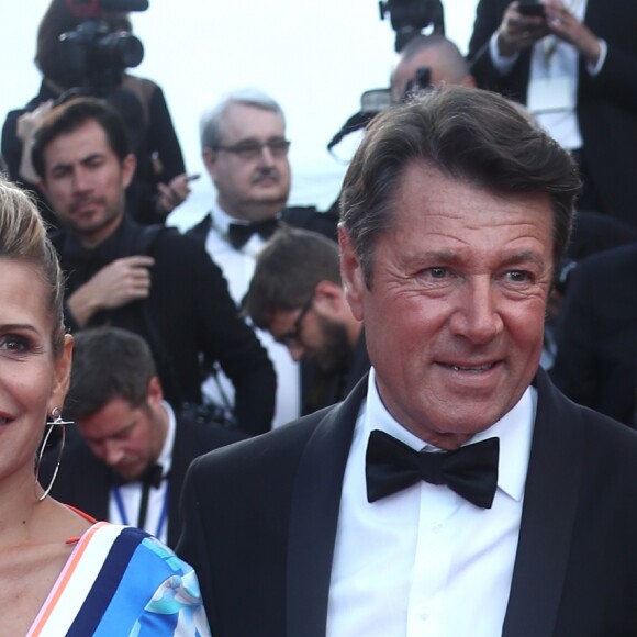 Laura Tenoudji et son mari Christian Estrosi - Montée des marches du film "Everybody Knows" lors de la cérémonie d'ouverture du 71ème Festival International du Film de Cannes. Le 8 mai 2018 © Borde-Jacovides-Moreau/Bestimage