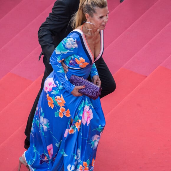 Laura Tenoudji et Christian Estrosi - Montée des marches du film "Everybody Knows" lors de la cérémonie d'ouverture du 71ème Festival International du Film de Cannes. Le 8 mai 2018