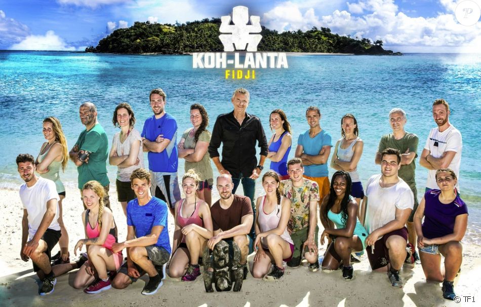 Les 20 candidats de &quot;Koh-Lanta Fidji&quot; diffusée en septembre 2017 sur TF1.