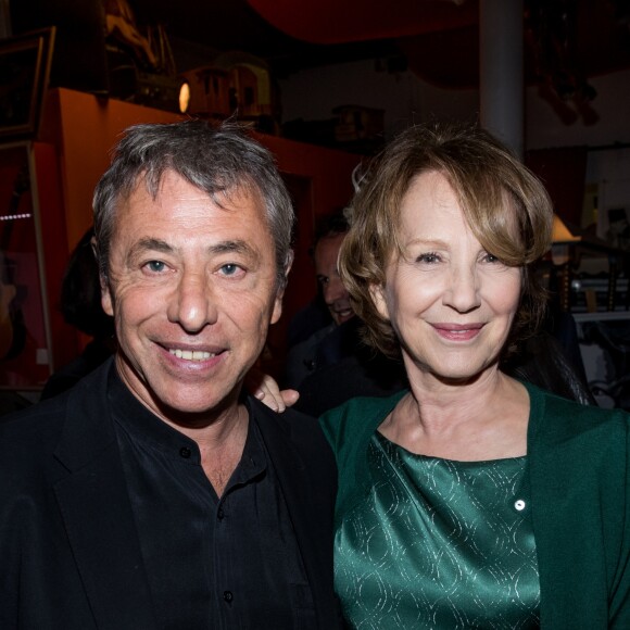 Semi-Exclusif - Louis Michel Colla et Nathalie Baye - Soirée en l'honneur de Nathalie Baye, organisée par Louis Michel Colla, à La Chope des Puces, restaurant mythique de Marcel Campion à Saint-Ouen. Le 30 avril 2018 © Cyril Moreau / Bestimage