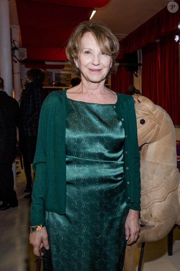Semi-Exclusif - Nathalie Baye - Soirée en l'honneur de Nathalie Baye, organisée par Louis Michel Colla, à La Chope des Puces, restaurant mythique de Marcel Campion à Saint-Ouen. Le 30 avril 2018 © Cyril Moreau / Bestimage