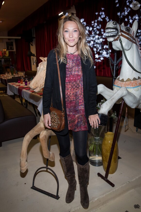 Semi-Exclusif - Laura Smet - Soirée en l'honneur de Nathalie Baye, organisée par Louis Michel Colla, à La Chope des Puces, restaurant mythique de Marcel Campion à Saint-Ouen. Le 30 avril 2018 © Cyril Moreau / Bestimage