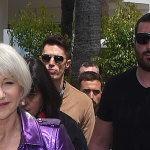 Helen Mirren très lookée sur la Croisette lors du 71e Festival de Cannes, le 12 mai 2018.