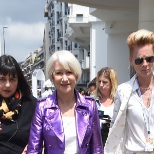 Helen Mirren très lookée sur la Croisette lors du 71e Festival de Cannes, le 12 mai 2018.