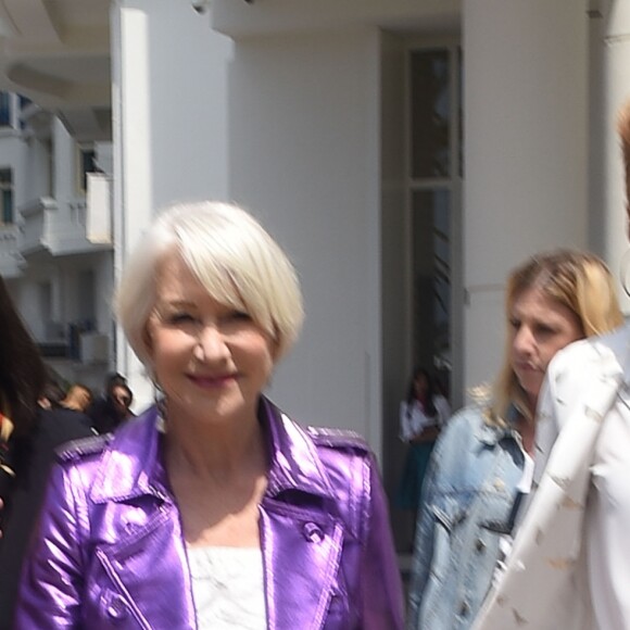 Helen Mirren très lookée sur la Croisette lors du 71e Festival de Cannes, le 12 mai 2018.