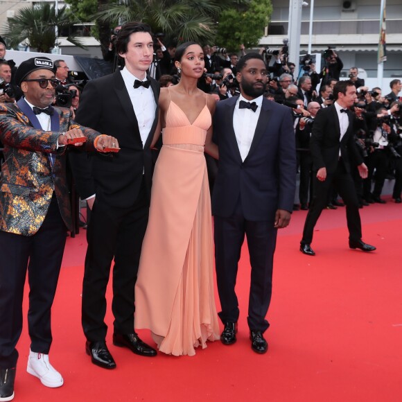 Spike Lee, Adam Driver, Laura Harrier, John David Washington - Montée des marches du film « Blackkklansman » lors du 71ème Festival International du Film de Cannes. Le 14 mai 2018 © Borde-Jacovides-Moreau/Bestimage
