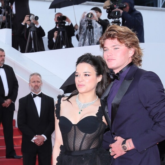 Michelle Rodriguez et Jordan Barrett - Montée des marches du film « Blackkklansman » lors du 71ème Festival International du Film de Cannes. Le 14 mai 2018 © Borde-Jacovides-Moreau/Bestimage