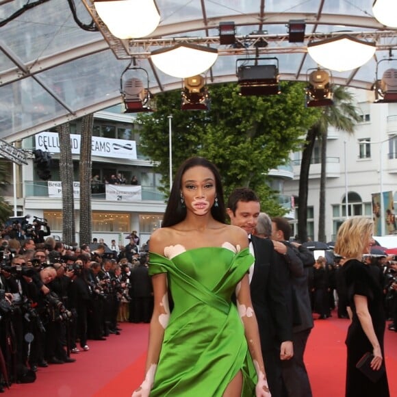 Winnie Harlow (bijoux De Grisogono) - Montée des marches du film « Blackkklansman » lors du 71ème Festival International du Film de Cannes. Le 14 mai 2018 © Borde-Jacovides-Moreau/Bestimage