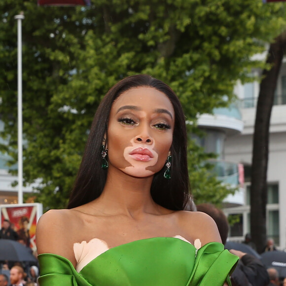 Winnie Harlow (bijoux De Grisogono) - Montée des marches du film « Blackkklansman » lors du 71ème Festival International du Film de Cannes. Le 14 mai 2018 © Borde-Jacovides-Moreau/Bestimage