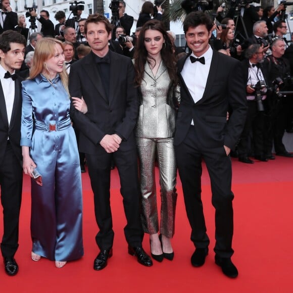 Anthony Sonigo, Sarah-Megan Allouch-Mainier, Pierre Deladonchamps, Adele Wismes (Habillée en Dior) et Gauthier Battoue - Montée des marches du film « Blackkklansman » lors du 71ème Festival International du Film de Cannes. Le 14 mai 2018 © Borde-Jacovides-Moreau/Bestimage