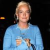 Lily Allen arrive au Chiltern Firehouse à Londres, le 4 mai 2018.