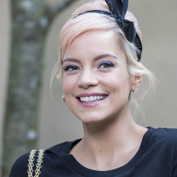 Lily Allen - People au défilé de mode automne-hiver 2018/2019 "Chanel" au Grand Palais à Paris le 6 mars 2018. © Olivier Borde/Bestimage