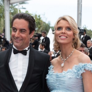 Sylvie Tellier (enceinte) et son mari Laurent - Montée des marches du film "Plaire, aimer et courir vite" lors du 71ème Festival International du Film de Cannes. Le 10 mai 2018 © Borde-Jacovides-Moreau/Bestimage