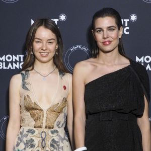 La princesse Alexandra de Hanovre, Charlotte Casiraghi - Photocall du dîner Montblanc organisé par C. Casiraghi pour le lancement de la collection 'Les Aimants" à la Villa La Favorite à Cannes 16 mai 2018. © Olivier Borde/Bestimage