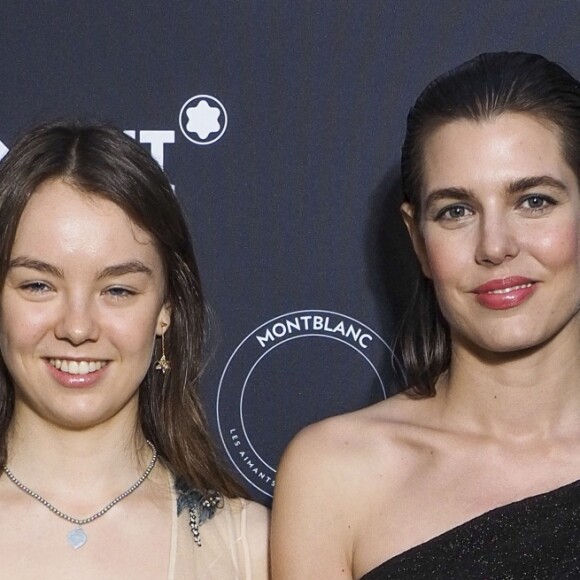 La princesse Alexandra de Hanovre, Charlotte Casiraghi - Photocall du dîner Montblanc organisé par C. Casiraghi pour le lancement de la collection 'Les Aimants" à la Villa La Favorite à Cannes 16 mai 2018. © Olivier Borde/Bestimage