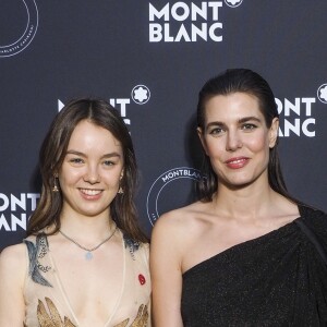 La princesse Alexandra de Hanovre, Charlotte Casiraghi - Photocall du dîner Montblanc organisé par C. Casiraghi pour le lancement de la collection 'Les Aimants" à la Villa La Favorite à Cannes 16 mai 2018. © Olivier Borde/Bestimage