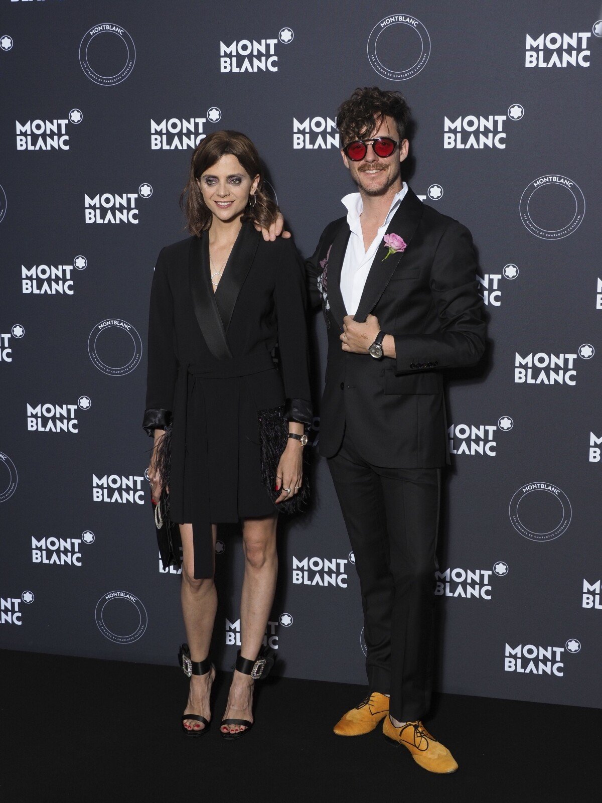 Photo : Macarena Gomez et Aldo Comas - Photocall du dîner Montblanc