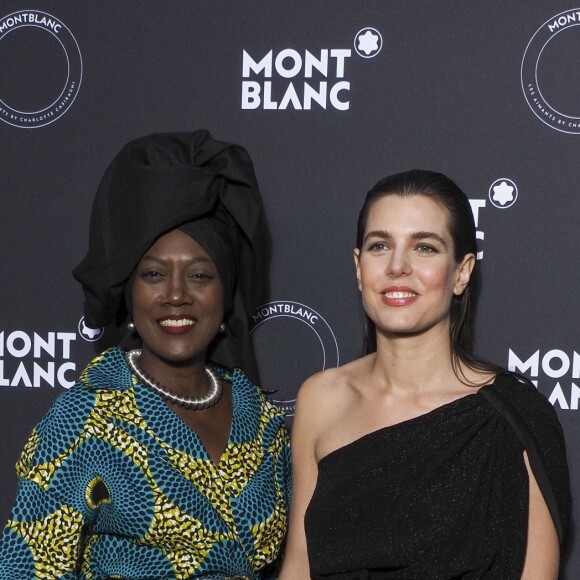 Khadja Nin, Charlotte Casiraghi - Photocall du dîner Montblanc organisé par C. Casiraghi pour le lancement de la collection 'Les Aimants" à la Villa La Favorite à Cannes 16 mai 2018. © Olivier Borde/Bestimage