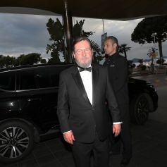 Exclusif - Lars Von Trier arrive Cocktail en l'honneur du film "The house that Jack built" au club by Albane lors du 71ème Festival International de Cannes le 14 mai 2018. © Laurent Campus/Bestimage
