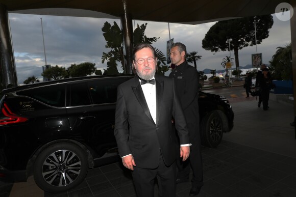 Exclusif - Lars Von Trier arrive Cocktail en l'honneur du film "The house that Jack built" au club by Albane lors du 71ème Festival International de Cannes le 14 mai 2018. © Laurent Campus/Bestimage
