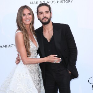 Heidi Klum et son compagnon Tom Kaulitz - Photocall de la soirée "amfAR Gala Cannes 2018" à l'Eden Roc au Cap d'Antibes, le 17 mai 2018. © Jacovides/Borde/Moreau/Bestimage