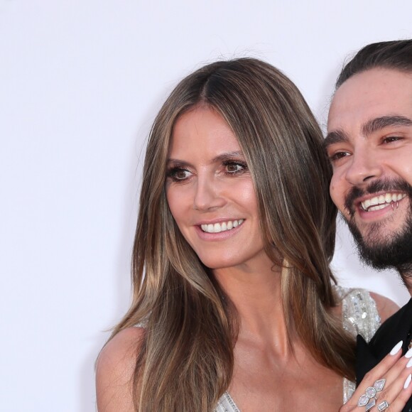 Heidi Klum et son compagnon Tom Kaulitz - Photocall de la soirée "amfAR Gala Cannes 2018" à l'Eden Roc au Cap d'Antibes, le 17 mai 2018. © Jacovides/Borde/Moreau/Bestimage