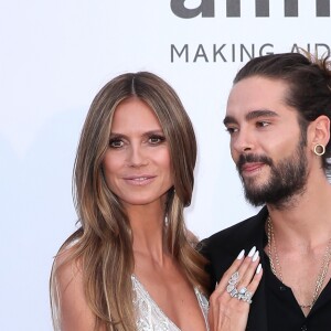 Heidi Klum et son compagnon Tom Kaulitz - Photocall de la soirée "amfAR Gala Cannes 2018" à l'Eden Roc au Cap d'Antibes, le 17 mai 2018. © Jacovides/Borde/Moreau/Bestimage