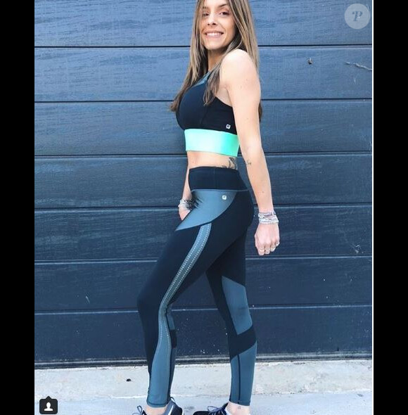 Alexia en pleine séance de sport - Instagram, 2017
