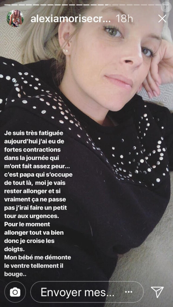 Alexia Mori (Secret Story 7) évoque sa deuxième grossesse sur Instagram, mai 2018.