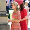 Cressida Bonas en robe Eponine London au mariage de son ex-boyfriend le prince Harry avec Meghan Markle le 19 mai 2018 à Windsor.