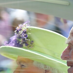 La reine Elizabeth II et le duc d'Edimbourg au mariage du prince Harry et de Meghan Markle le 19 mai 2018 à Windsor.