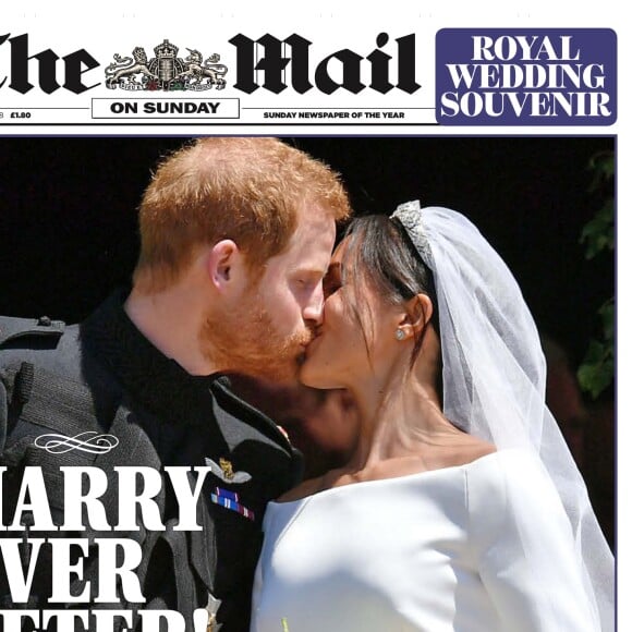 Les unes de quotidiens britanniques au lendemain du mariage du prince Harry et de Meghan Markle, le 20 mai 2018.