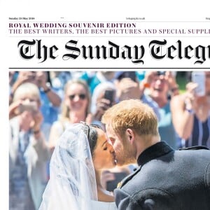 Les unes de quotidiens britanniques au lendemain du mariage du prince Harry et de Meghan Markle, le 20 mai 2018.