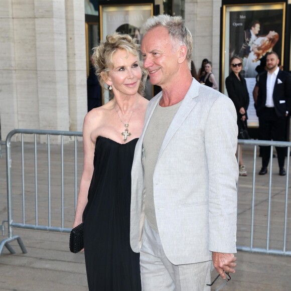 Sting et sa femme Trudie Styler - Les célébrités arrivent au American Ballet Theater Spring Gala au Lincoln Center à New York, le 21 mai 2018