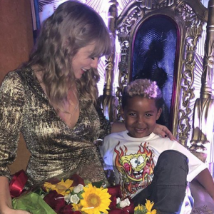 Taylor Swift et le fils d'Amber Rose et Wiz Khalifa, Sebastian. Mai 2018.