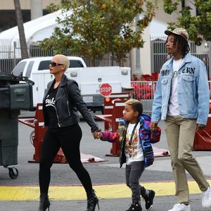 Exclusif - Amber Rose retrouve son ex mari Wiz Khalifa pour une journée en famille avec leur fils Sebastian et assister au concert de Taylor Swift à Pasadena, le 19 mai 2018