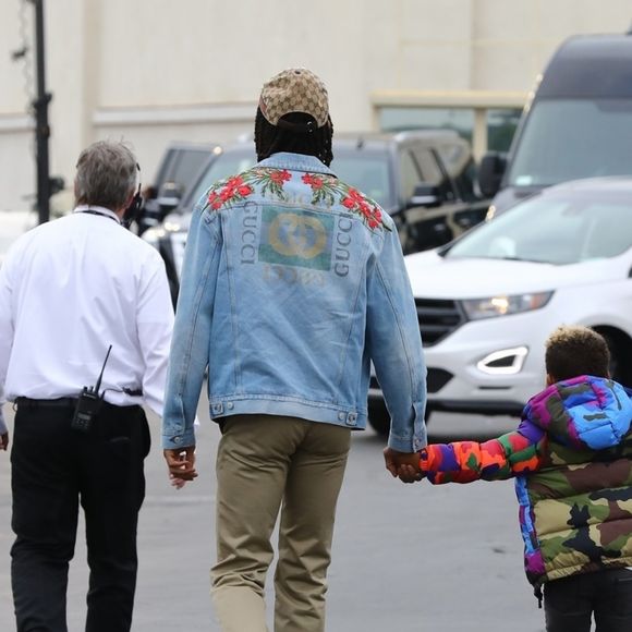 Exclusif - Amber Rose retrouve son ex mari Wiz Khalifa pour une journée en famille avec leur fils Sebastian et assister au concert de Taylor Swift à Pasadena, le 19 mai 2018