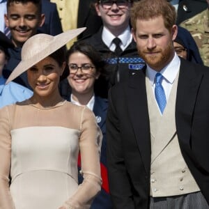 Meghan Markle, duchesse de Sussex, le prince Harry, duc de Sussex lors de la garden party pour les 70 ans du prince Charles au palais de Buckingham à Londres. Le 22 mai 2018