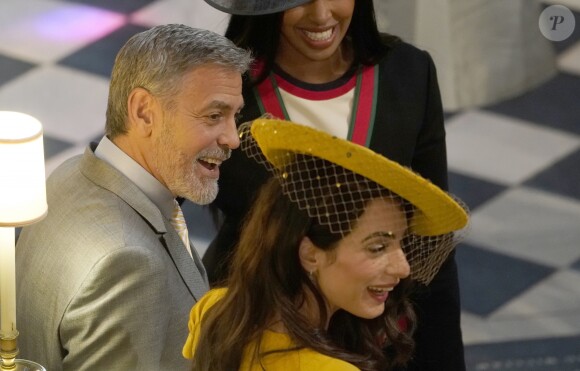 George Clooney et sa femme Amal - Cérémonie de mariage du prince Harry et de Meghan Markle en la chapelle Saint-George au château de Windsor, Royaume Uni, le 19 mai 2018.