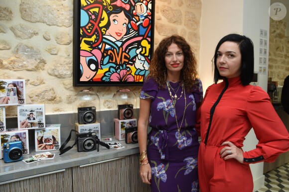 Semi-exclusif - Aurélie Saada et Sylvie Hoarau (le groupe Brigitte) - Soirée de lancement de l'appareil photo Instax SQ6 de Fujifilm à l'Instax Square House à Paris le 24 mai 2018.