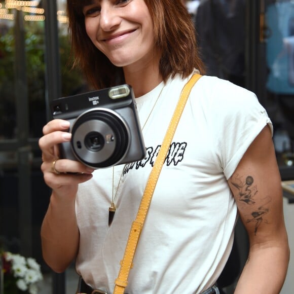 Semi-exclusif - Fauve Hautot - Soirée de lancement de l'appareil photo Instax SQ6 de Fujifilm à l'Instax Square House à Paris le 24 mai 2018.