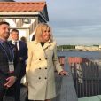 Brigitte Macron en visite officielle à Saint-Pétersbourg ce 25 mai 2018.
