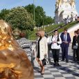 Brigitte Macron en visite officielle à Saint-Pétersbourg ce 25 mai 2018.
